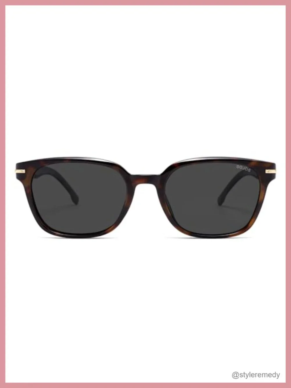 Retro Rounded Square Polarized Sunglasses UV400 Protection Light Weight Frame